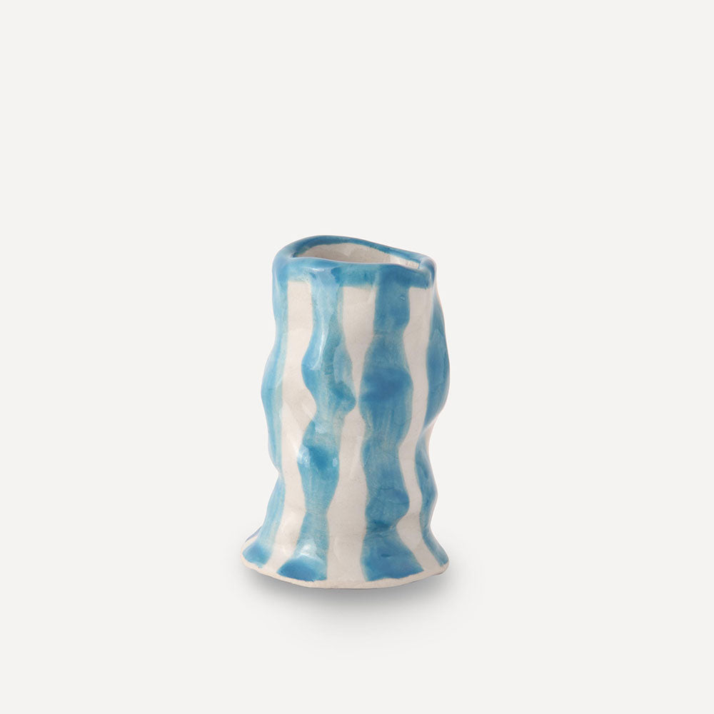 Turquoise-Candy-Stripe-Candle-Holder