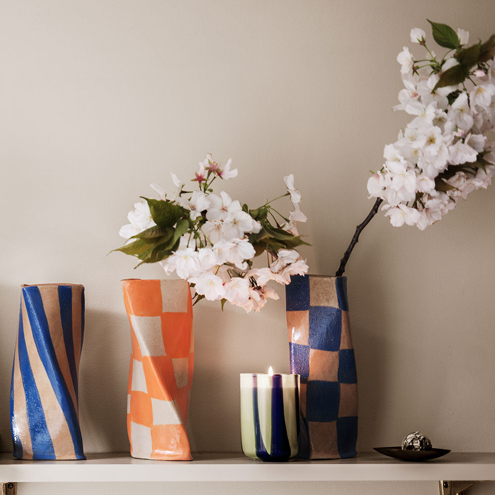 Blue-Stripe-Twist-Vase