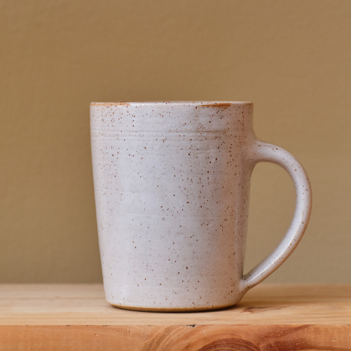 Tapered Mug Speckled White