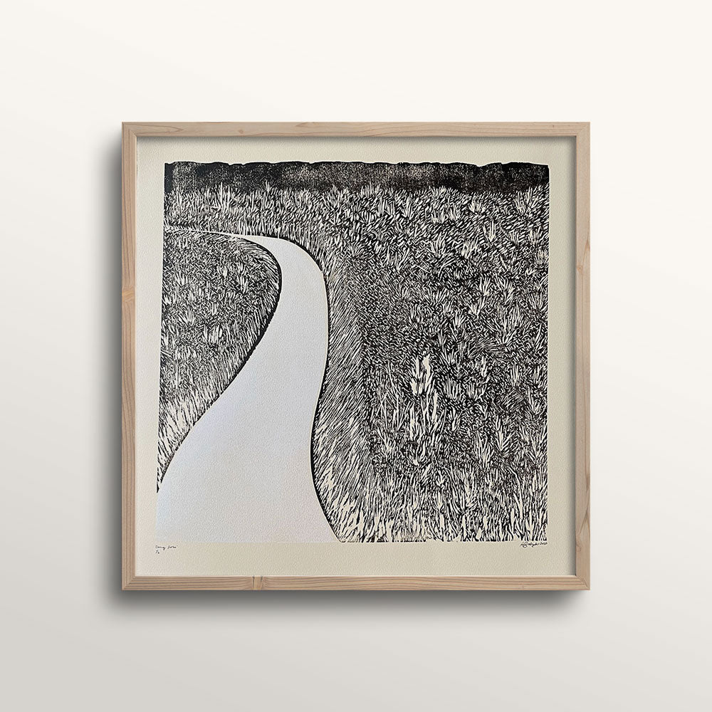 Going-Solo-Woodcut-Print