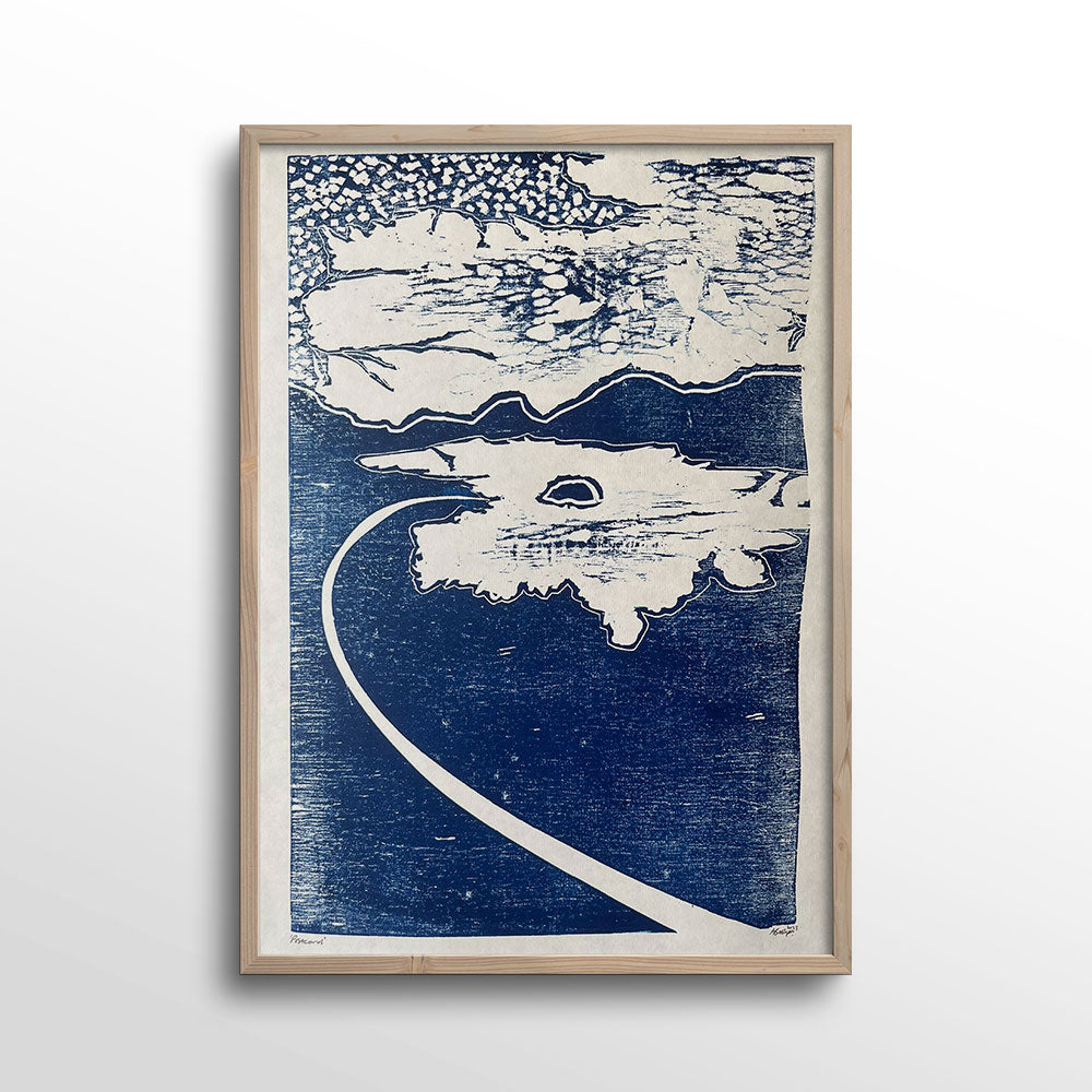 Postcard-Woodcut-Print