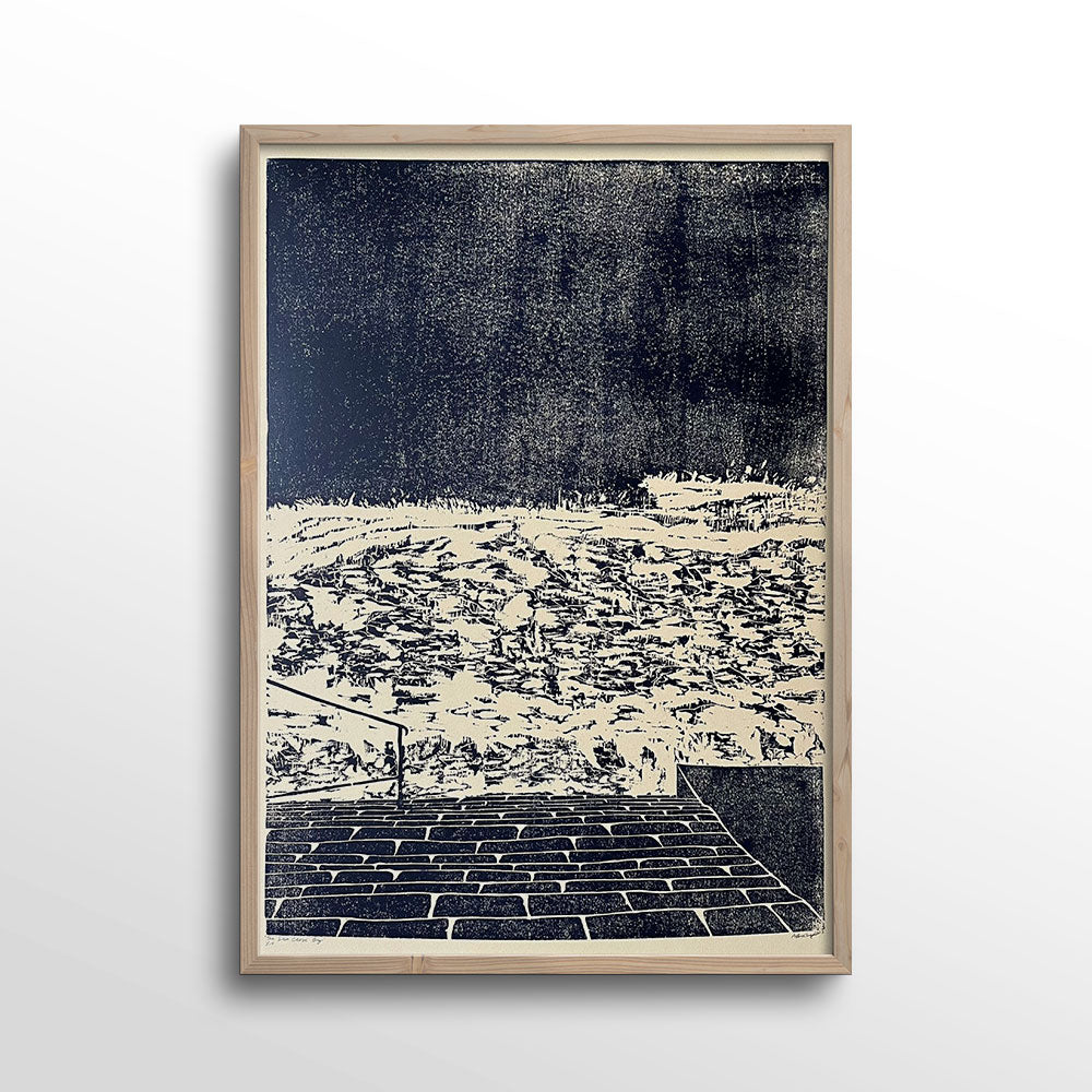 The-Sea-Close-By-Woodcut-Print