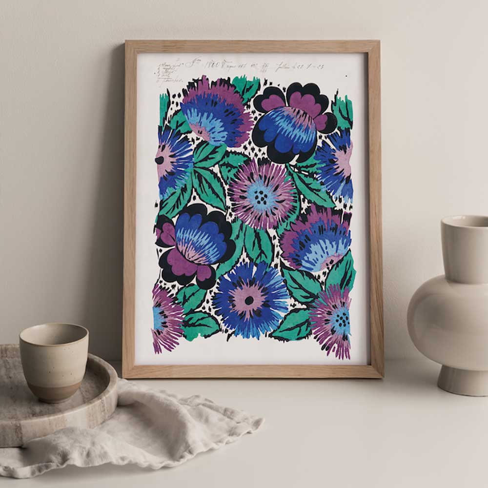 No.038 - Mood Indigo - Vintage Archive Poster Print