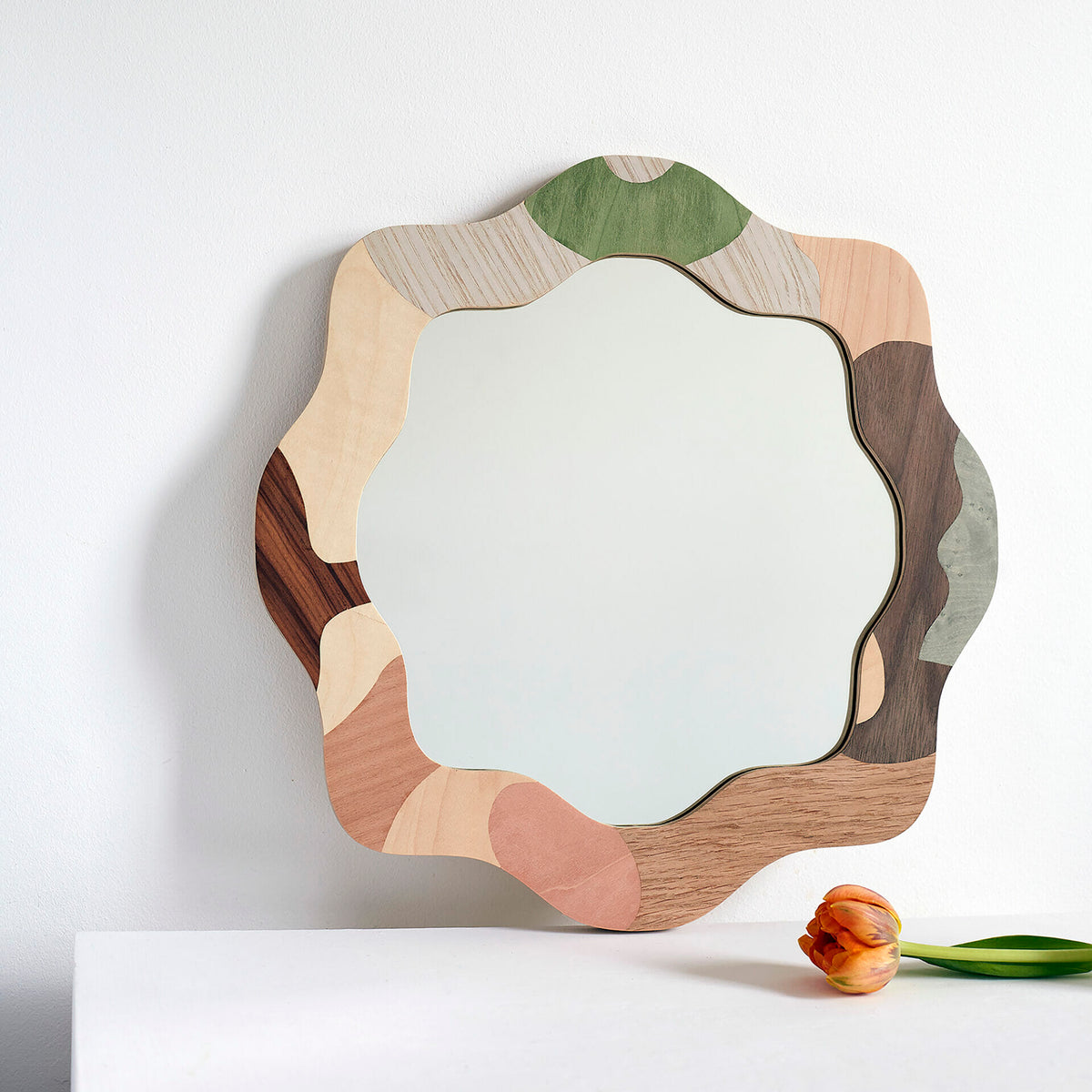small-round-curved-mirror-marquetry-design-organic-shape