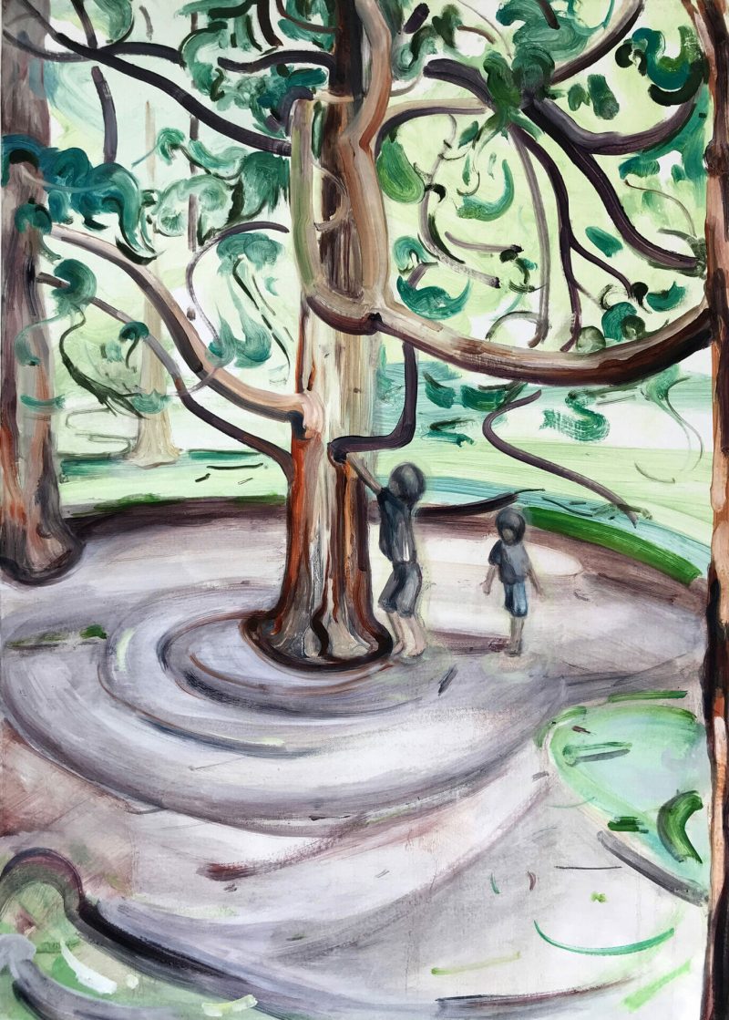 tree-climbers-oil-painting-canvas-british-art-artist
