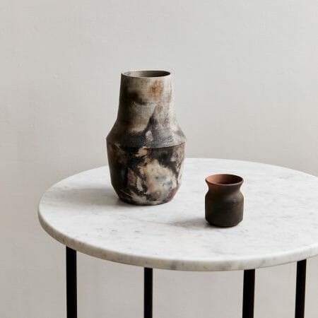 Pit Fired Vase 04 | Ceramic-smokey- terracotta-vase