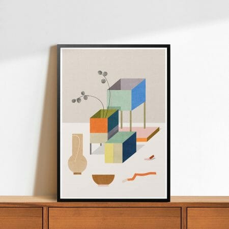 vase-&-bowl-giclee-print-art-contemporary-cheerful-colour