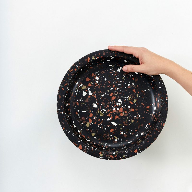 Bowl-Vessel-Stellar-jesmonite-black-with-coloured-spots