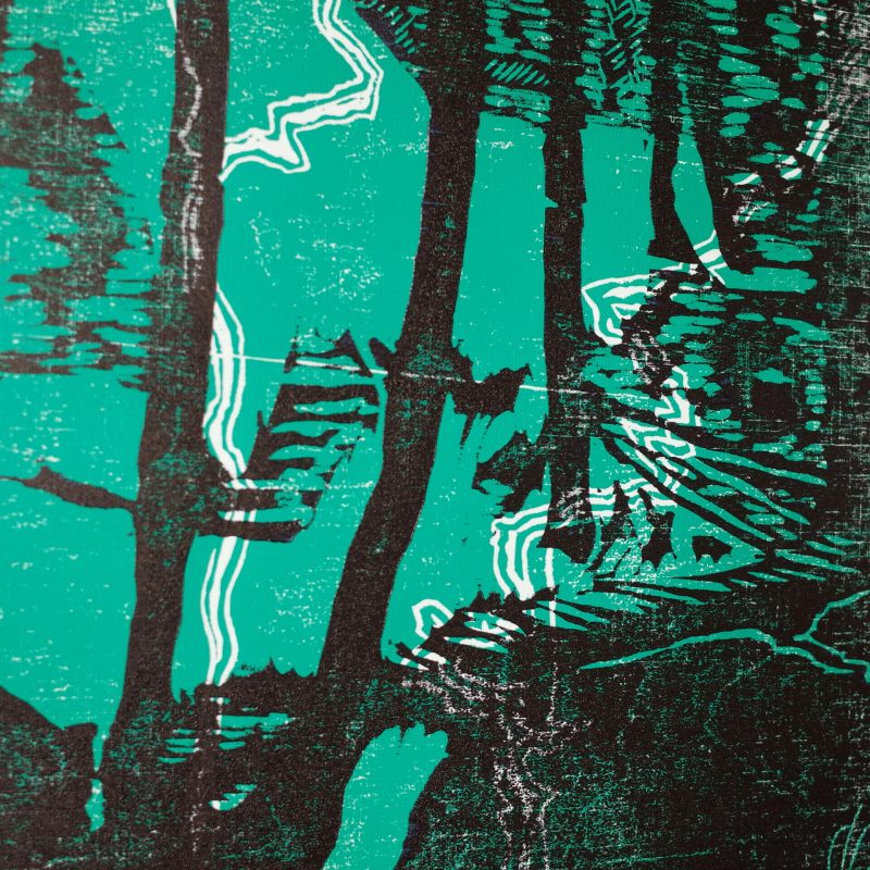 forest-iii-woodcut-print-green-and-black-picture-of-trees-printed-on-paper