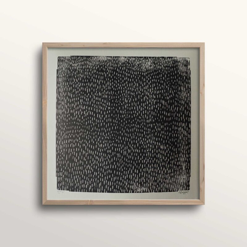 Falling Woodcut Print - Artists and Objects