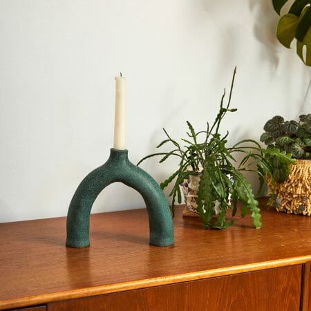 green-leggy-ceramic-handmade-pottery-home-candleholder
