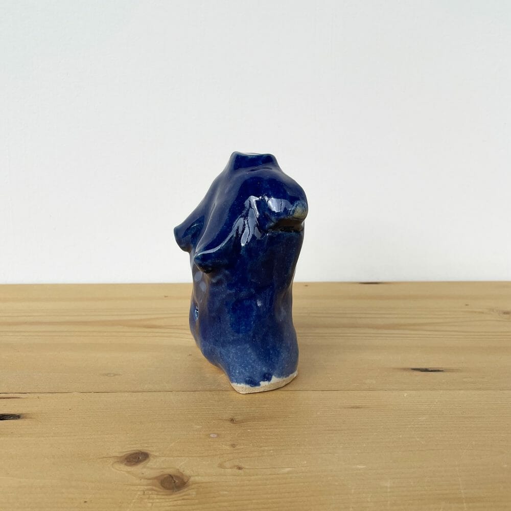 woman-ceramic-blue-glaze-handmade-pottery-clay-figure