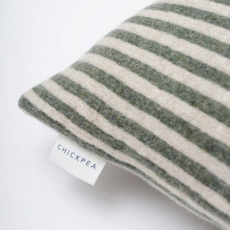 green-bold-stripe-cushion