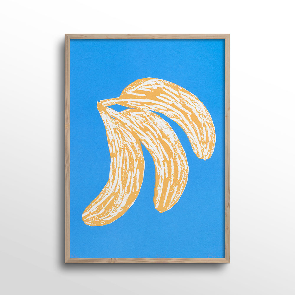 Banane-Split-Blue-Screen-Print