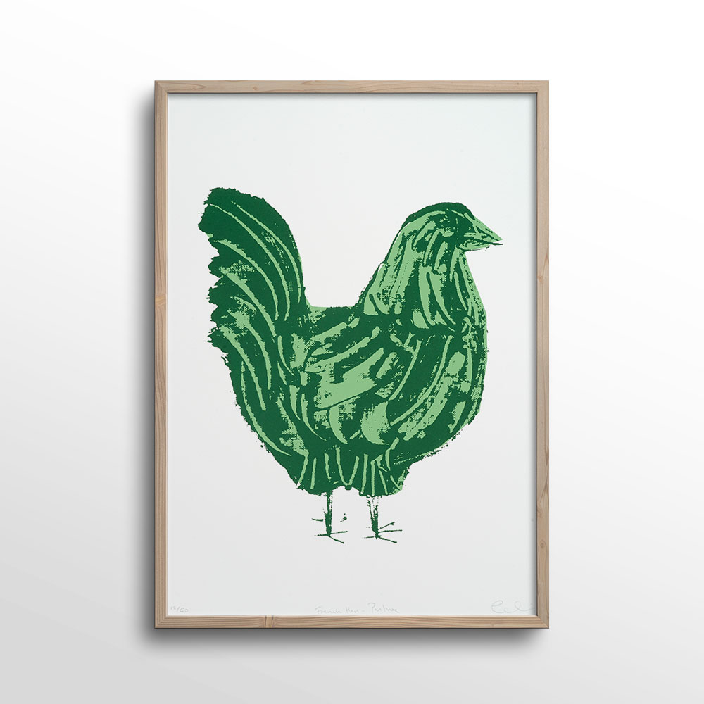 French-Hen-Pasture-Screen-Print