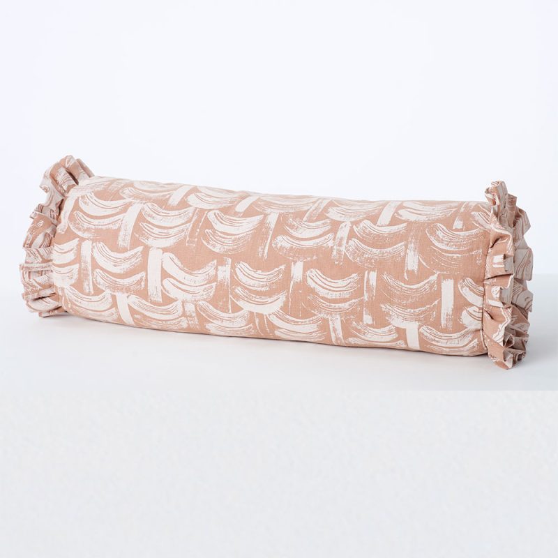 Basket Mini-Bolster Plaster Pink