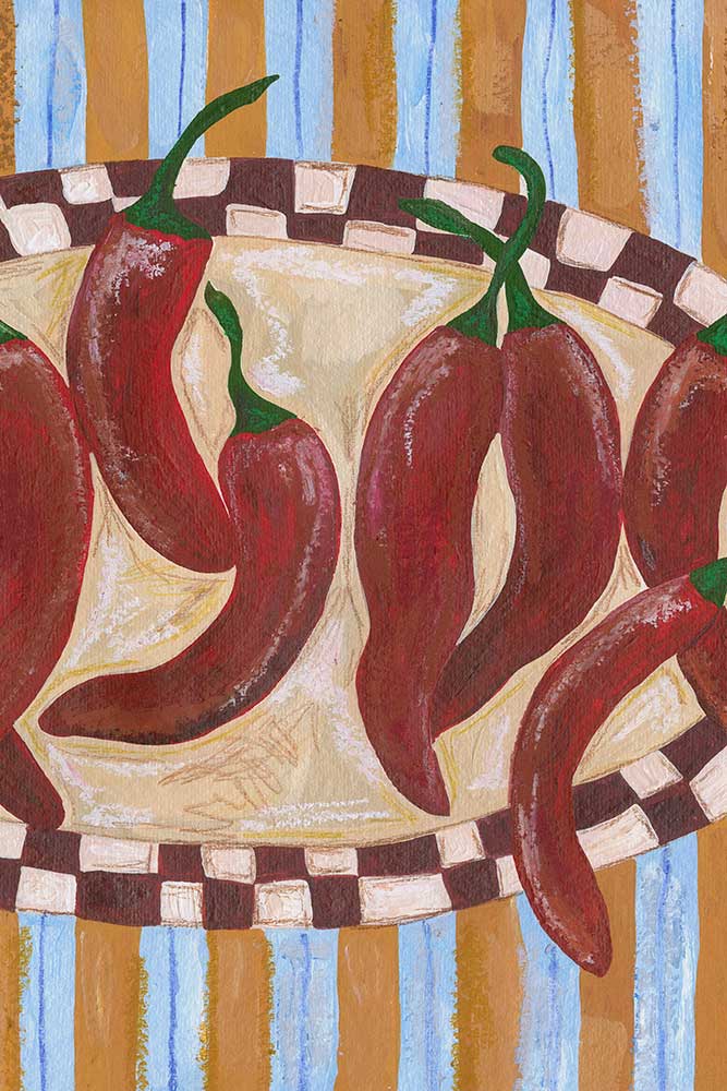 Spicy-Chilli-Plate-Print-by-Frankie-Penwill