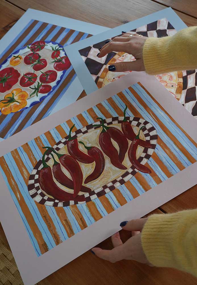 Spicy-Chilli-Plate-Print-by-Frankie-Penwill
