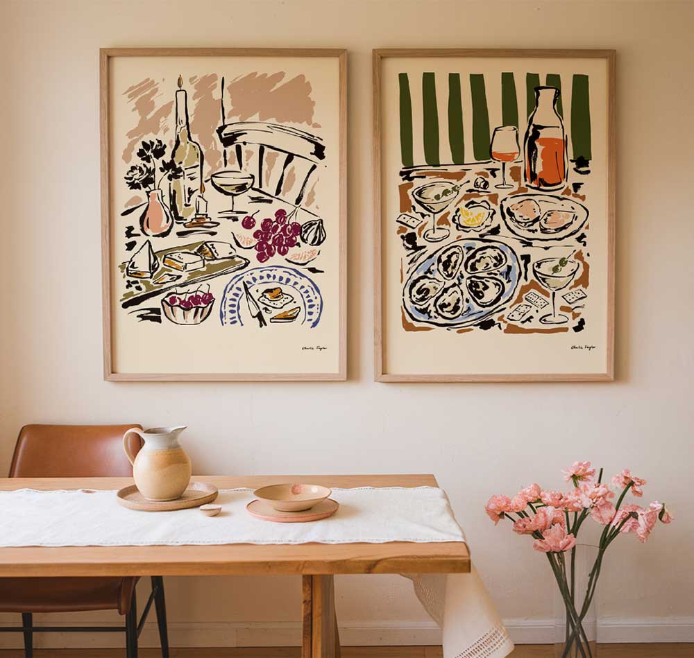 Martinis-and-Oysters-Print-by-Charlie-Taylor-Design