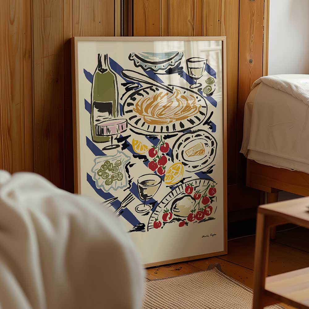 Pasta-Supper-Print-by-Charlie-Taylor-Design