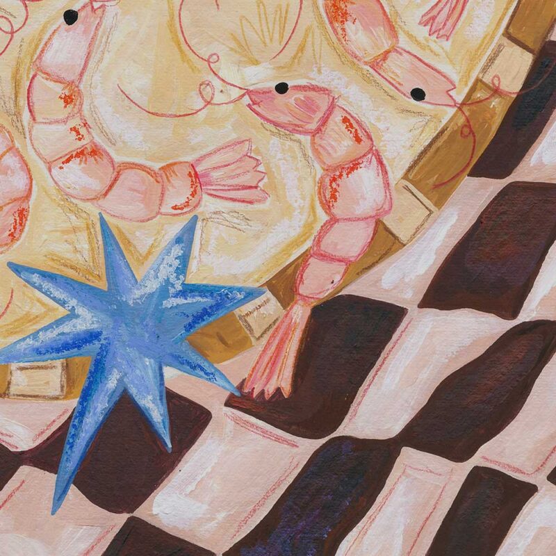 Prawn-Party-Print-by-Frankie-Penwill